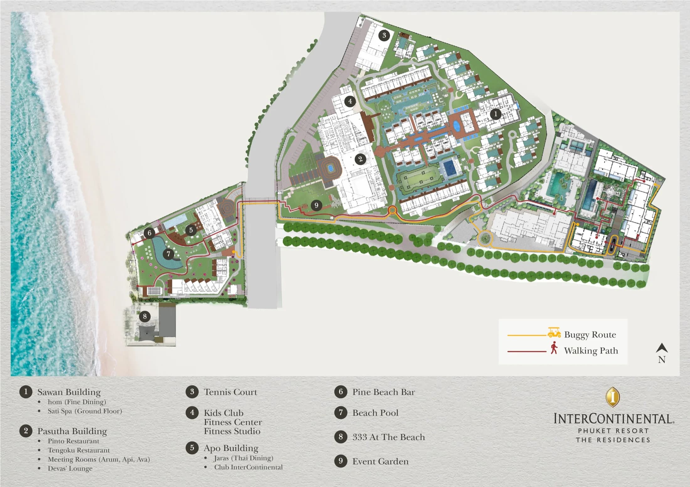 The Residences at InterContinental Phuket Resort — master plan 1